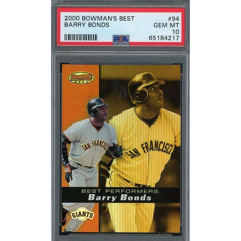 Barry Bonds 2000 BowmanΓÇÖs Best Baseball Card #94 Graded PSA 10 - 8'6" x 11'6"
