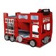 preview thumbnail 3 of 5, FIRE TRUCK Toddler Bunk Bed Red