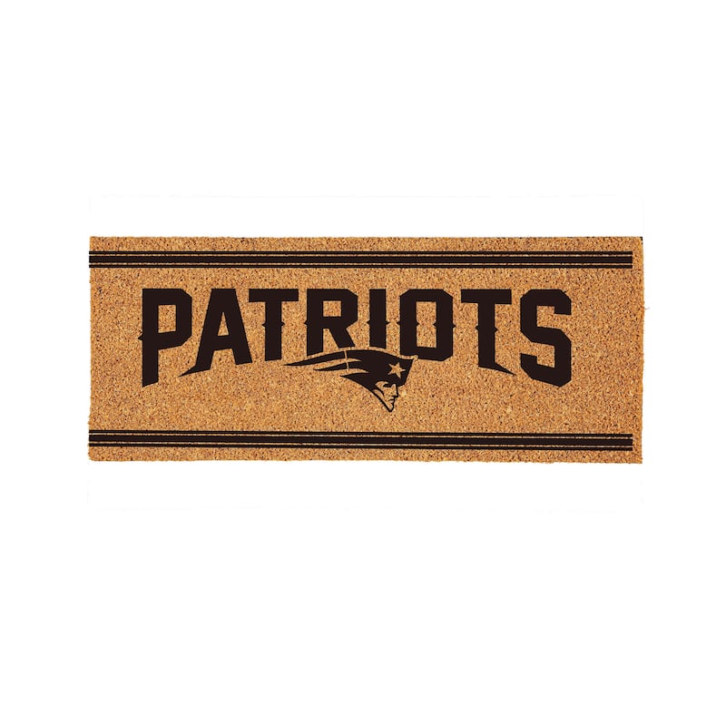 New England Patriots Monochrome Indoor/Outdoor Coir Door Mat