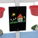 preview thumbnail 5 of 3, Wooden Sandbox for 3-7 Years, 85" x 85" x 25", Blue
