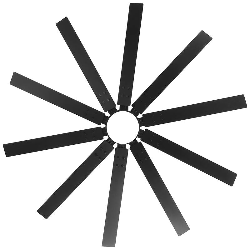 72" Integrated LED Windmill Large Ceiling Fan with Light and Remote(10 Reversible Blades)