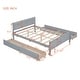 preview thumbnail 7 of 50, Full Wood Platform Bed with Drawers - Elegant Design, No Box Spring Needed