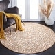 preview thumbnail 62 of 67, Safavieh Hand-hooked Chelsea Cherrelle Country Oriental Wool Rug 3' Round - Ivory/Gold - Round