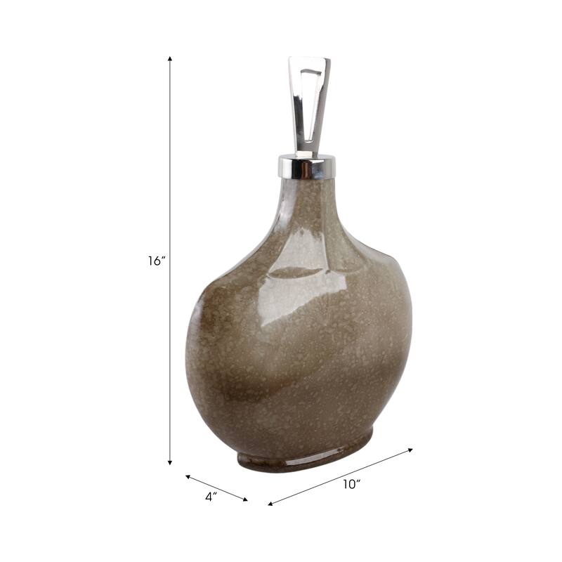 Glass Vase Handmade Decorative Accent Sculpture Artistic Display