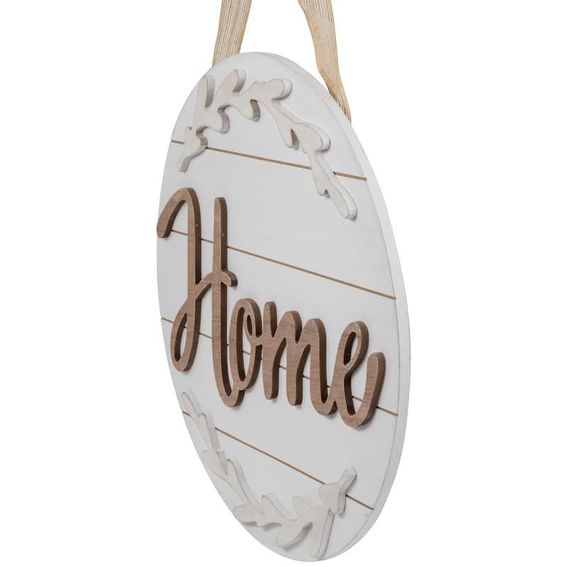 15.75" Home Daily Branches Wooden Wall Sign