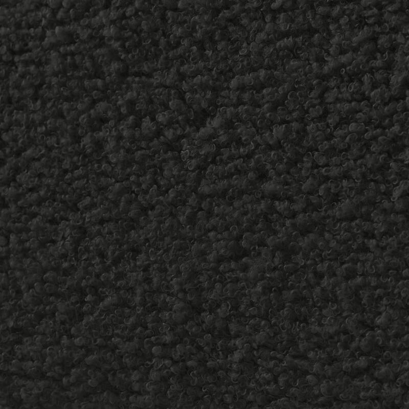 38.1" Black Teddy Fabric Sofa for Apartment, Office, Living Room and Bedroom