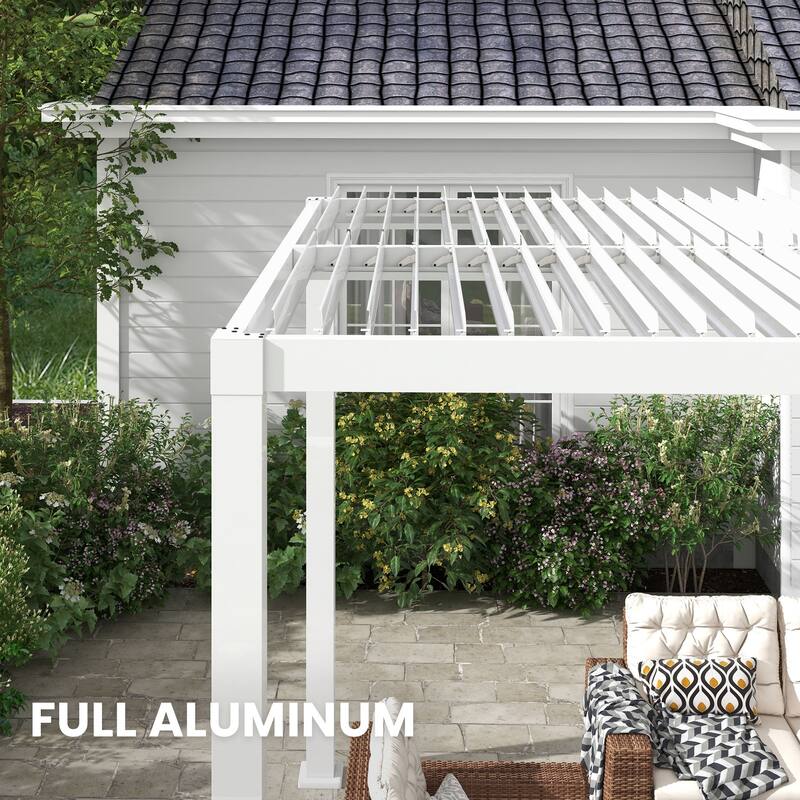 Aluminum Outdoor Pergola with Independent Louvered