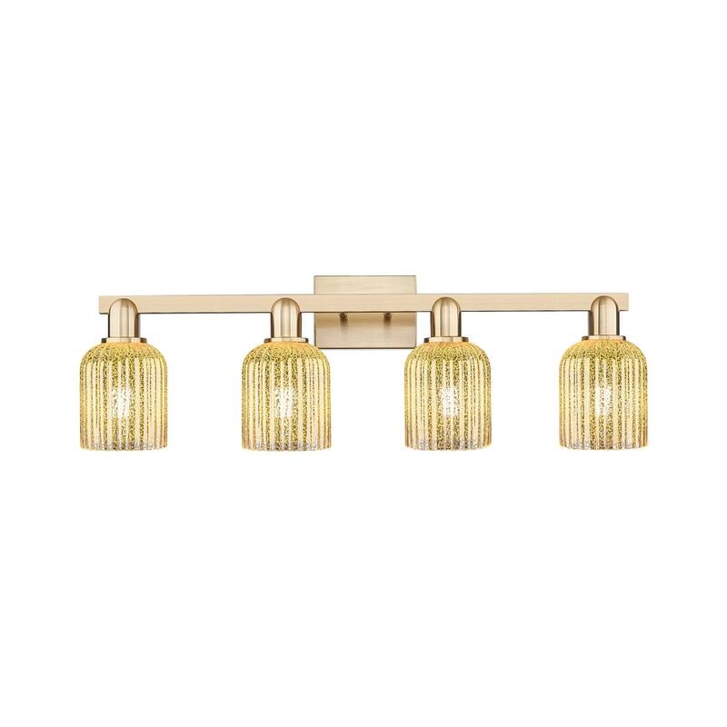 Innovations Lighting 716-4W-11-32 Bridal Veil Vanity Bridal Veil 4 - Champagne Bronze / Mercury