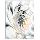 preview thumbnail 2 of 15, White Stained Glass Large Floral Wall Art Canvas