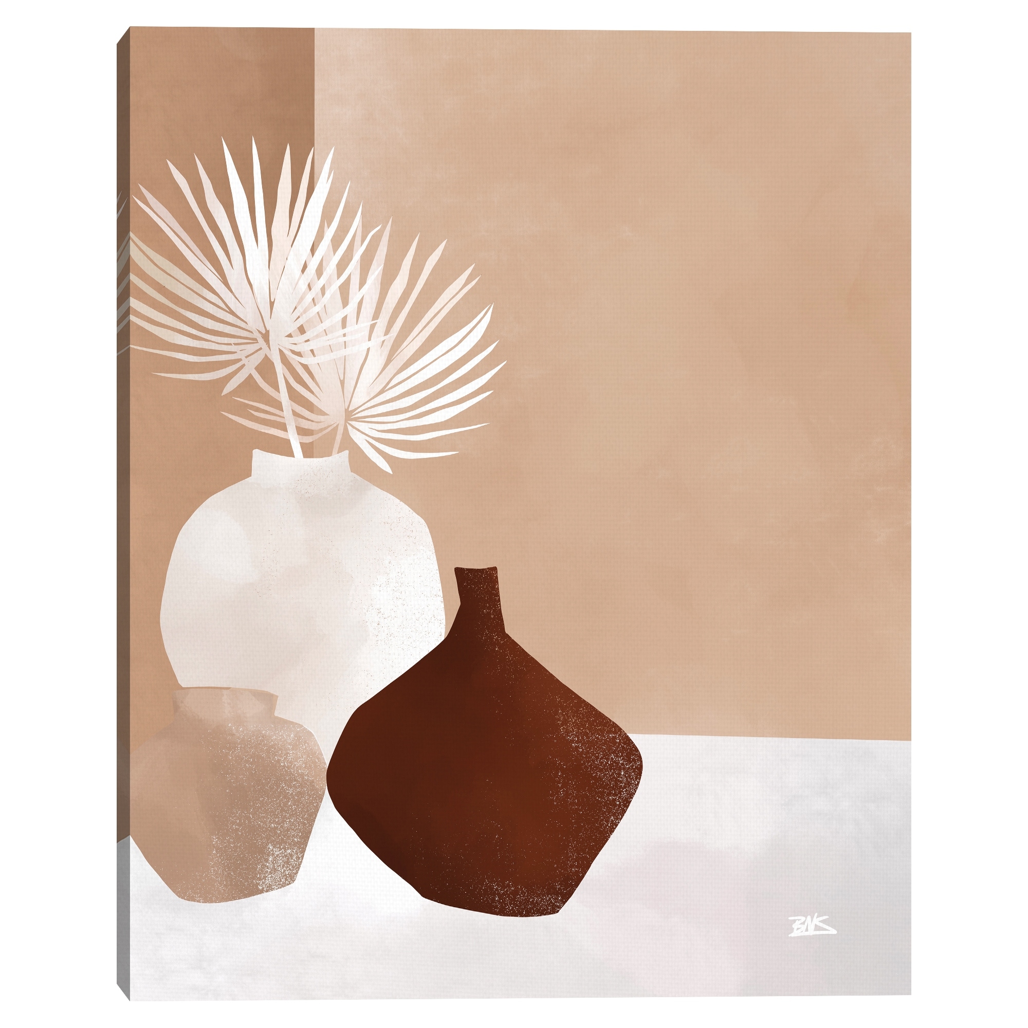 Palmettos & Pots Canvas Art Print