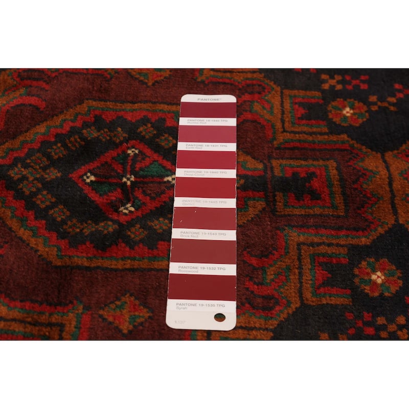 Teimani Red Rug 3'11" x 6'7" - 3'11 x 6'7
