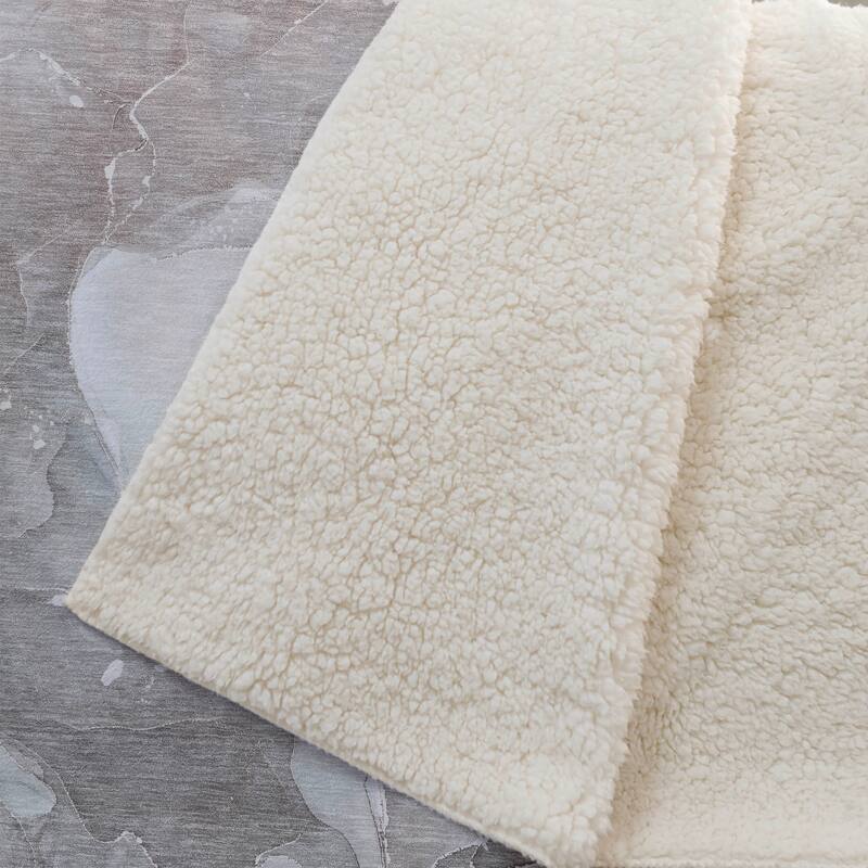 Premium Machine Washable Abstract Contemporary Sherpa Throw Blanket