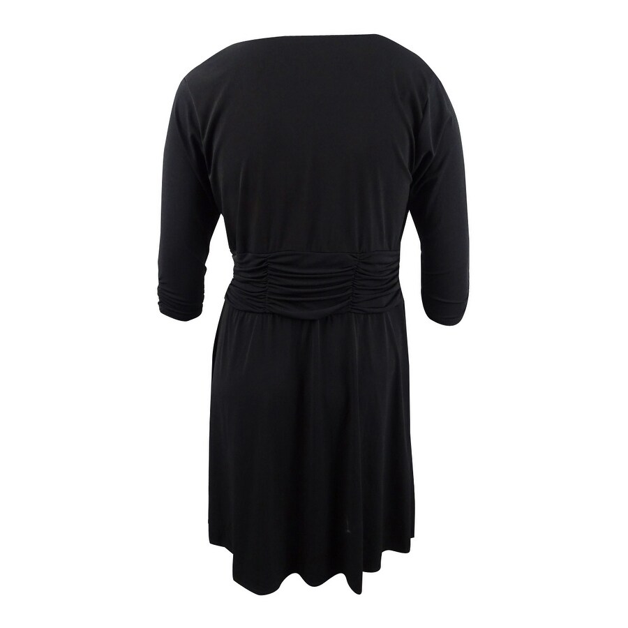 plus size petite black dresses