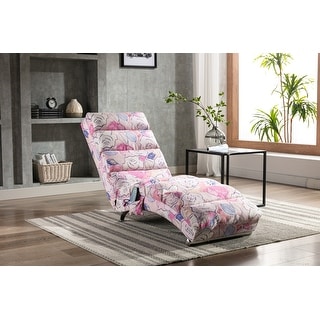 COOLMORE Linen Chaise Lounge Indoor Chair, Modern Long Lounger for ...