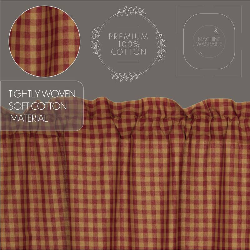 Check Scalloped Valance