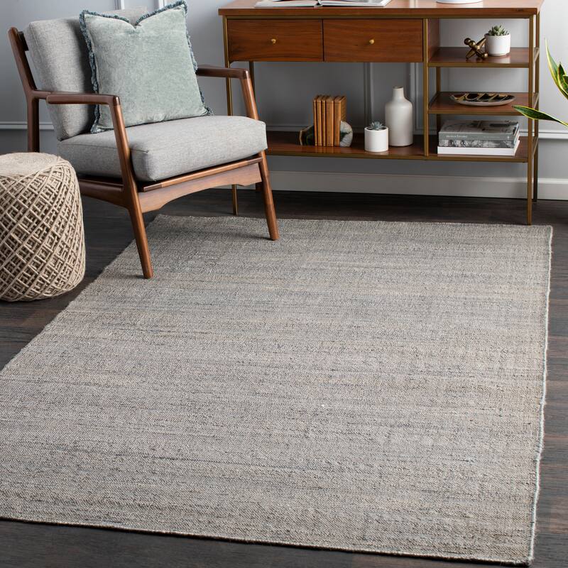 Artistic Weavers Alvito Hand Woven Solid Jute Rug - 8' x 10' - Grey