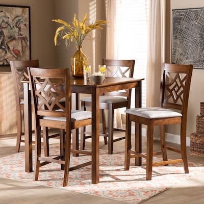 Nicolette Modern and Contemporary Transitional 5-Piece Pub Set