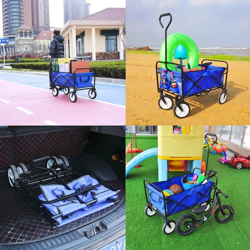 Folding Wagon Garden Shopping Beach Cart