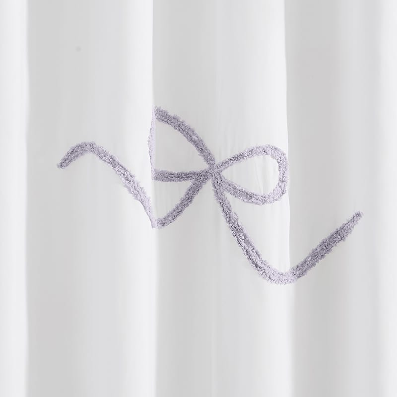 Truly Soft Textured Bow Shower Curtain