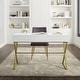 preview thumbnail 4 of 28, Silver Orchid Lerch Two-Drawer Campaign Desk
