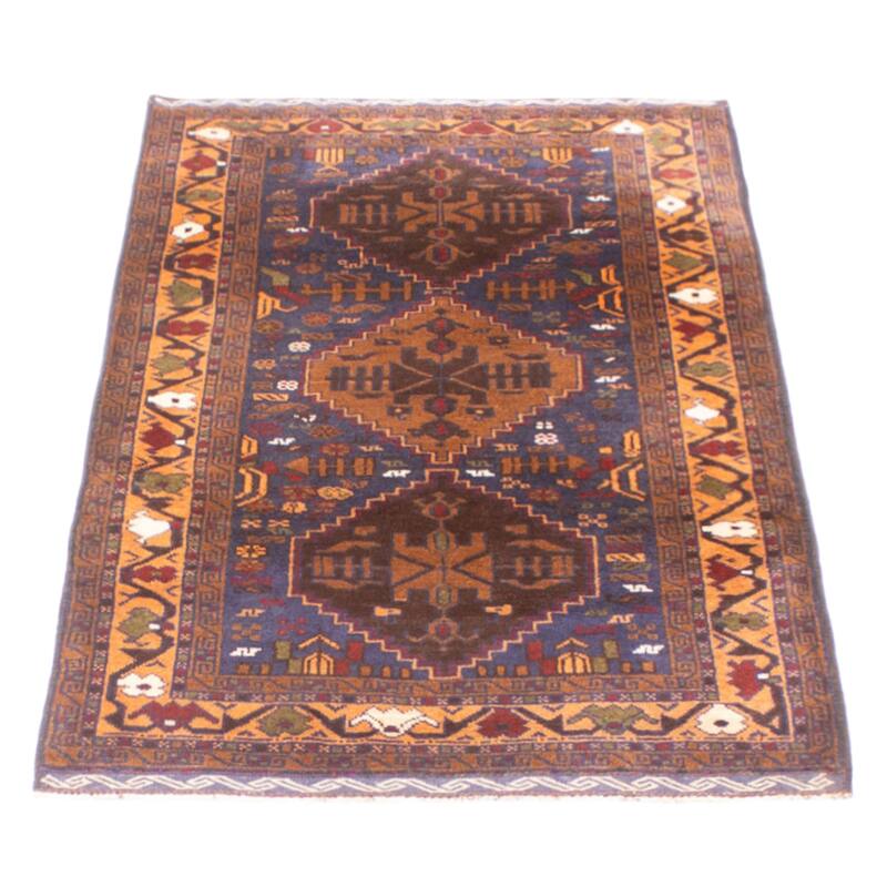 Teimani Navy Rug 3'0" x 4'11" - 3'0 x 4'11