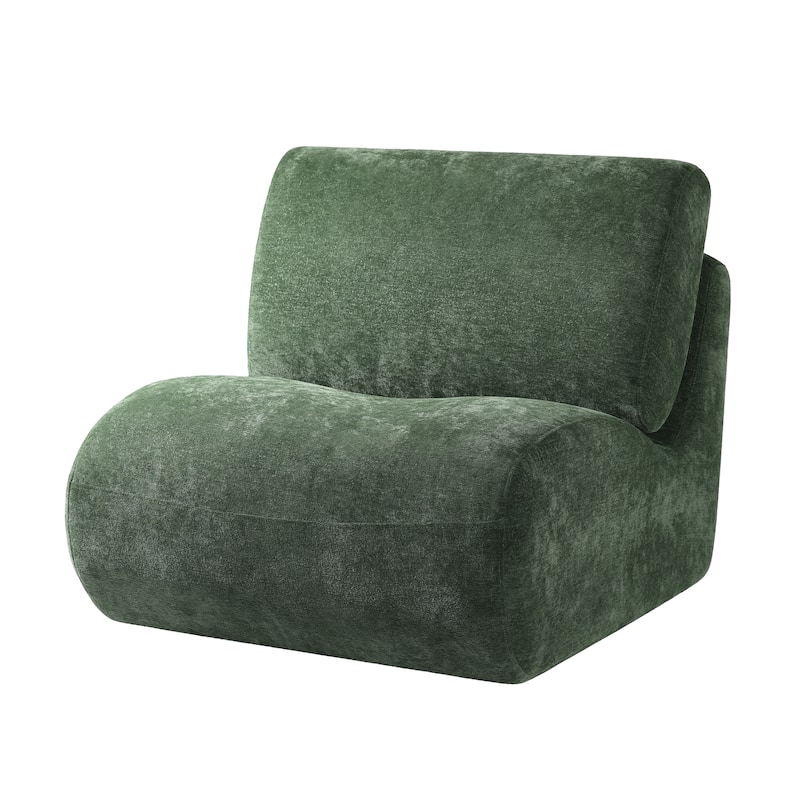 DREAMSIDEA Low Back Upholstered Swivel Accent Chair