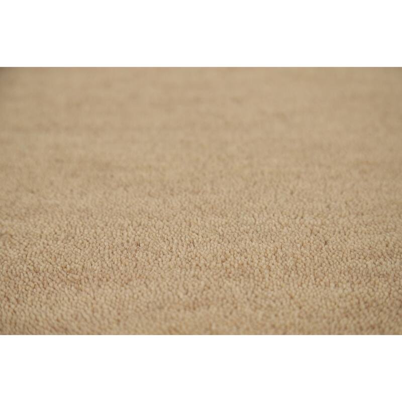 Tribal Gold Gabbeh Oriental Area Rug Hand-Knotted Modern Wool Carpet - 4'8" x 6'6"