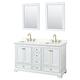 Option White / Giotto Quartz Top / Brushed Gold Hardware