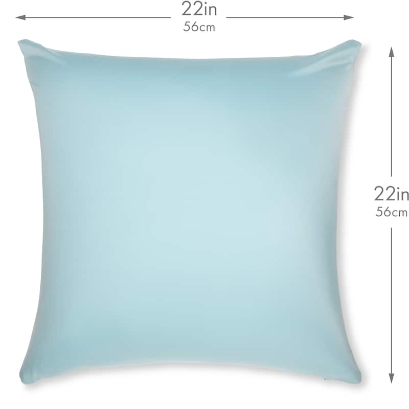 Throw Pillow Cozy Soft Microbead Sweat Baby Blue: 1 Pc