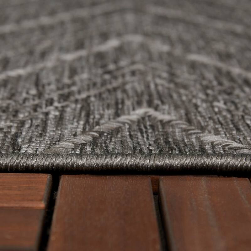 Kava Chevron Flatweave Indoor/Outdoor Area Rug