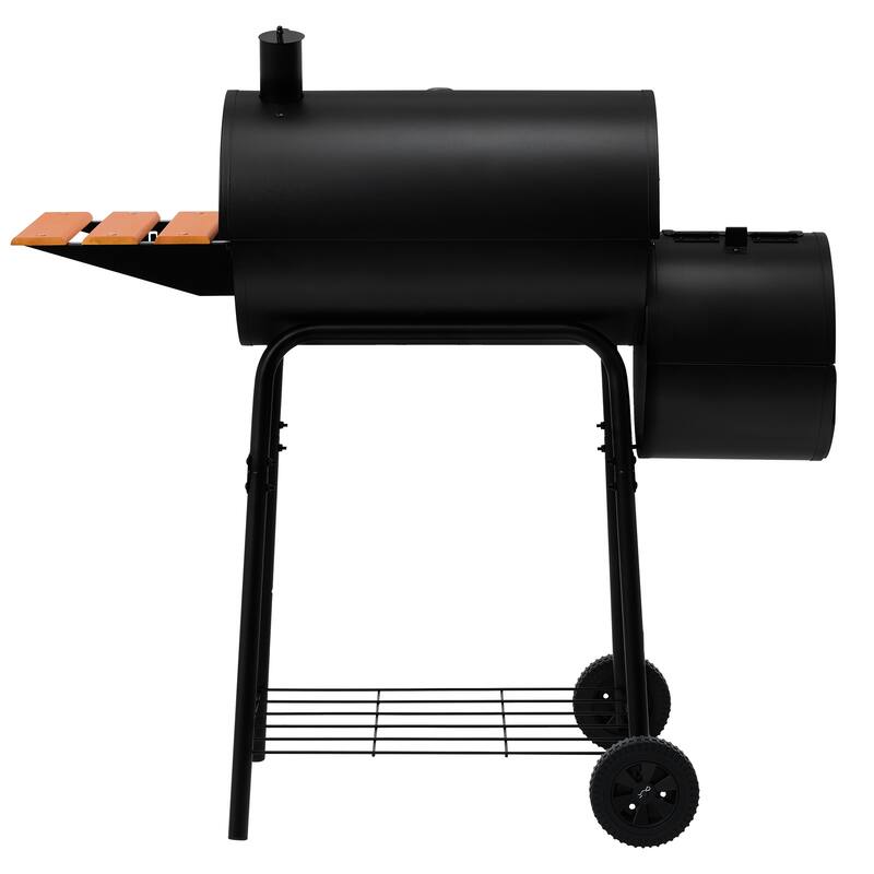 Royal Gourmet CC1624W Barrel Charcoal Grill with Offset Smoker