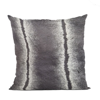 Plutus Gray Wolverine Pelage Animal Faux Fur Luxury Throw Pillow main image 1
