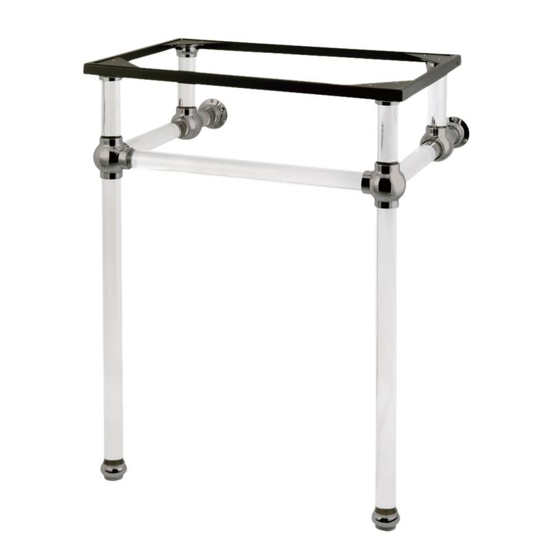 Kingston Brass Templeton 24" Acrylic Wall Mounted Console Legs - Brushed Nickel