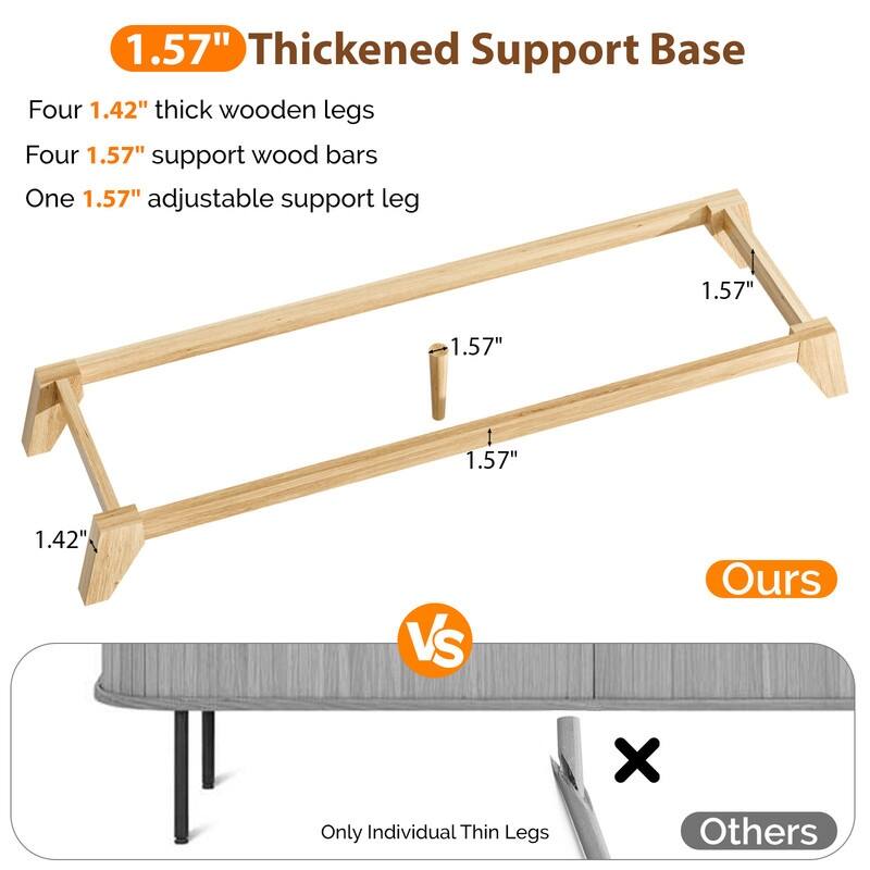 Oak Finish 6-Drawer Double Dresser Grid Chest P2 Particleboard+MDF With Melamine&Vacuum Forming 47.22"W