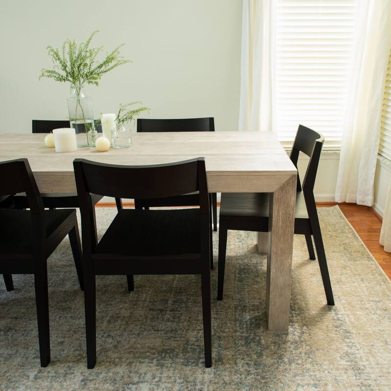 Plank and Beam 72" Modern Solid Wood Table and Chairs Dining Set