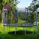 preview thumbnail 7 of 11, 15FT Trampoline with Basketball Hoop Inflator and Ladder(Inner Safety Enclosure)