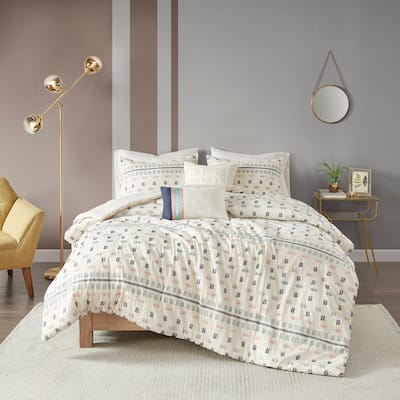 The Curated Nomad Damon 5-piece Cotton Jacquard Comforter Set