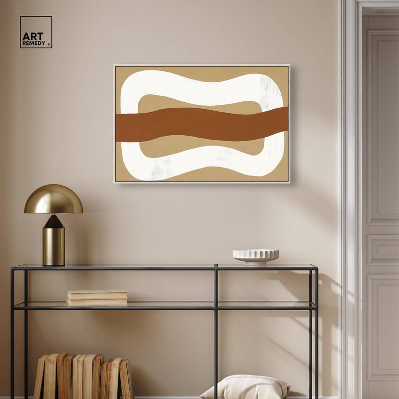 Minimal Wavy I Canvas by Art Remedy