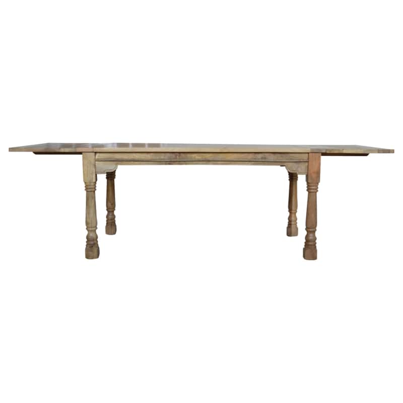 Artisan Furniture Solid Wood Granary Extension Dining Table,Beige
