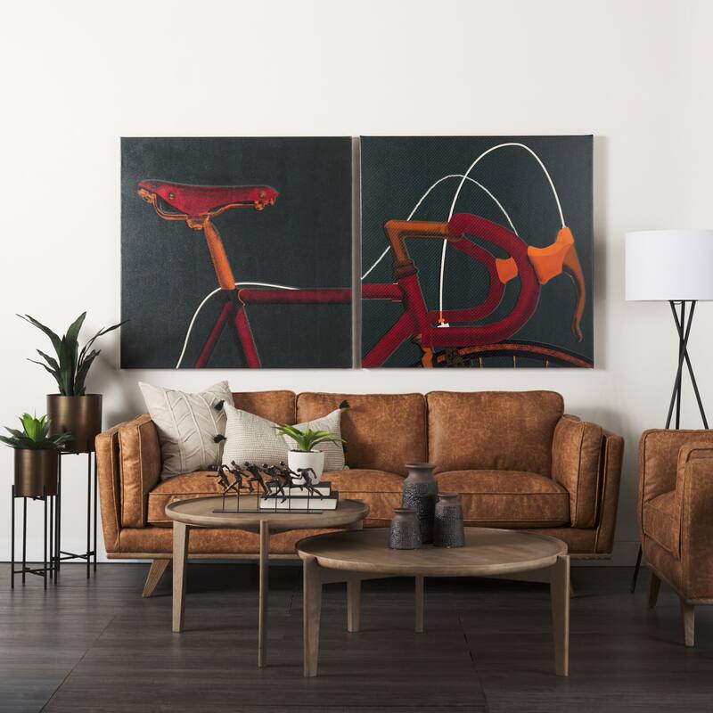 Bike Handle I (44 x 44) Canvas Art Print