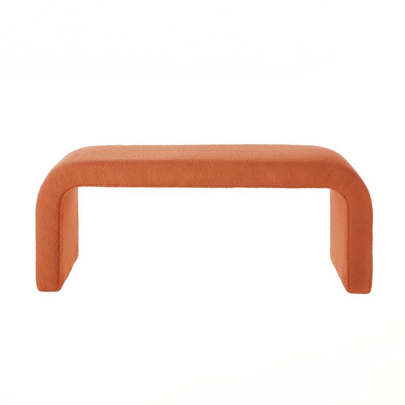 Set of 3 U-Shaped Modern Bench Ottoman Bench for Entryway