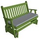 preview thumbnail 4 of 16, Pine 5' Traditional English Glider Lime Green