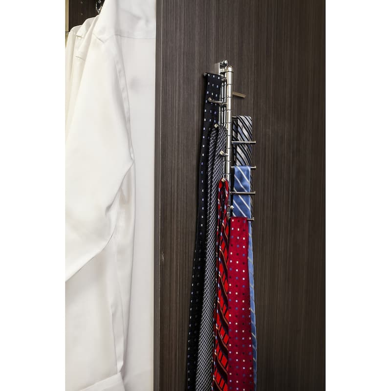 Hardware Resources Twelve Hook Swivel Arm Vertical Tie Rack