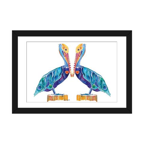 iCanvas "Pelican Seashore" by Jo Lynch
