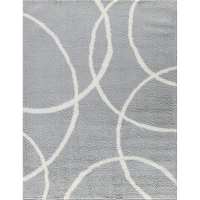 Loft Shag GC_CZY1002 Grey Shaggy Area Rug