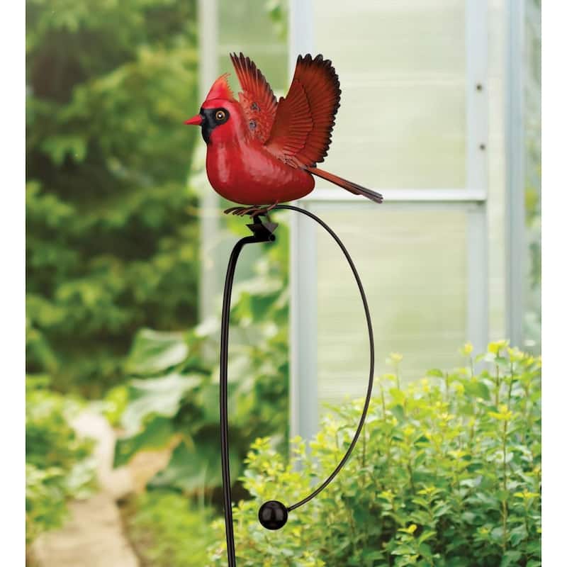 Rocker Bird Stake - Cardinal