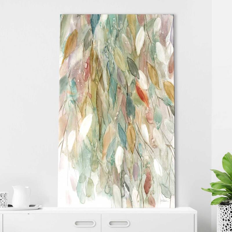 "Rainy Cascade I (Vertical)" by Carol Robinson Print on Canvas