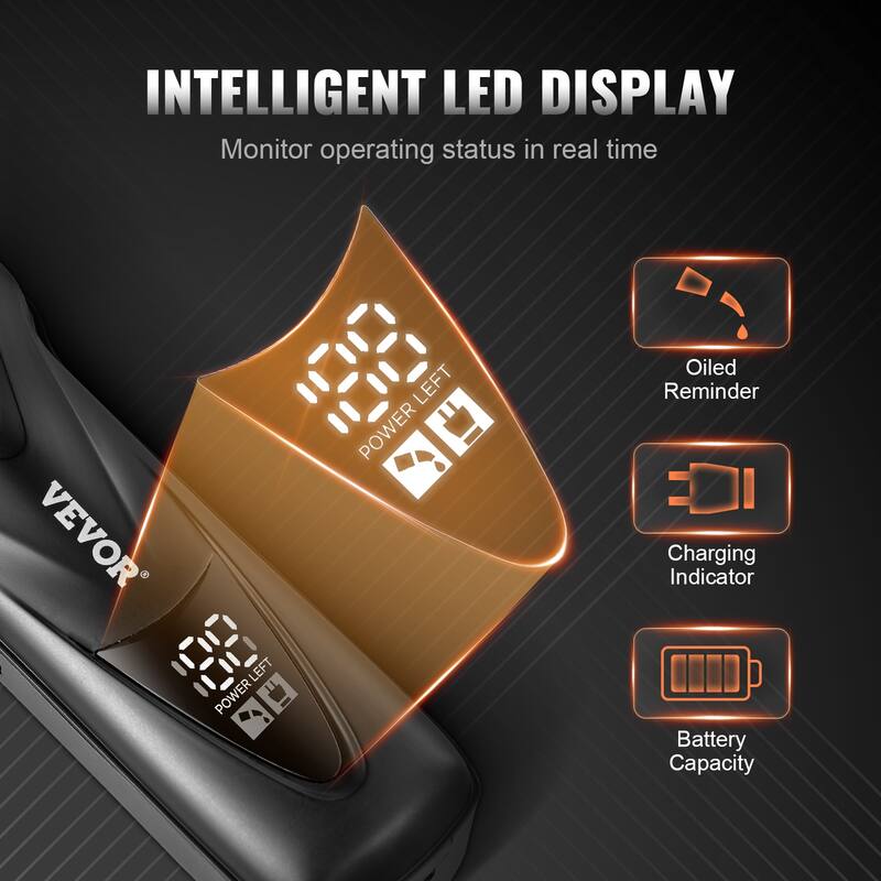 Professional Hair Clipper for Men, with DLC Fade Blade & 10000RPM High-Speed Motor, with 8 Guide Combs for Home Barber