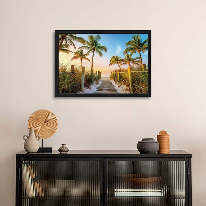 Smathers Beach Premium Framed Poster by Susanne Kremer