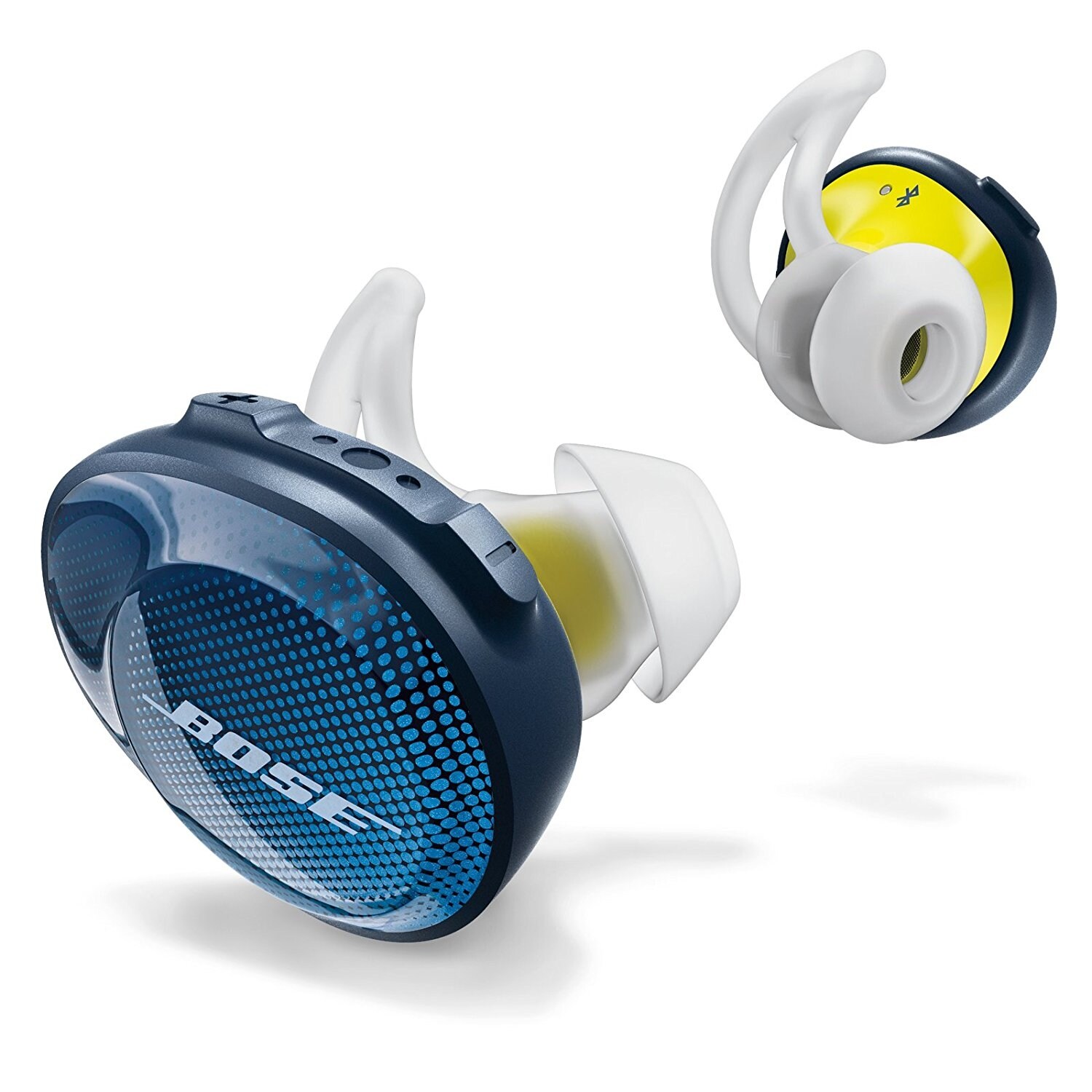 Shop Bose Soundsport Free Truly Wireless Sport Headphones Midnight Blue Citron Overstock 22832986